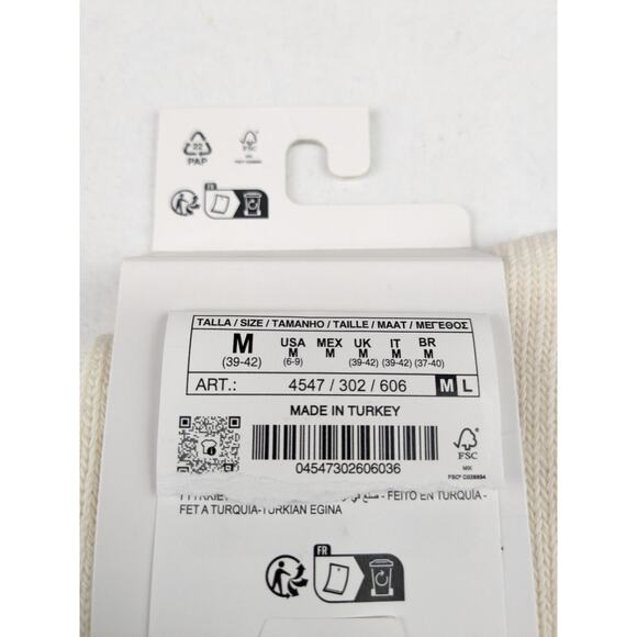 Zara Men's Retro Stripe Crew Socks - Shoe Size Medium 6-9 - Picture 4 of 5